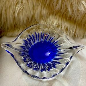 VINTAGE MURANO HANDBLOWN GLASS BOWL